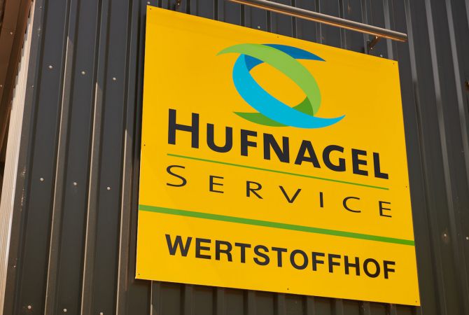 Der Hufnagel Service Wertstoffhof am Standort Gummersbach